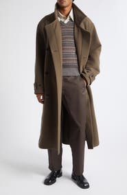 Lemaire Double Face Wool Wrap Coat