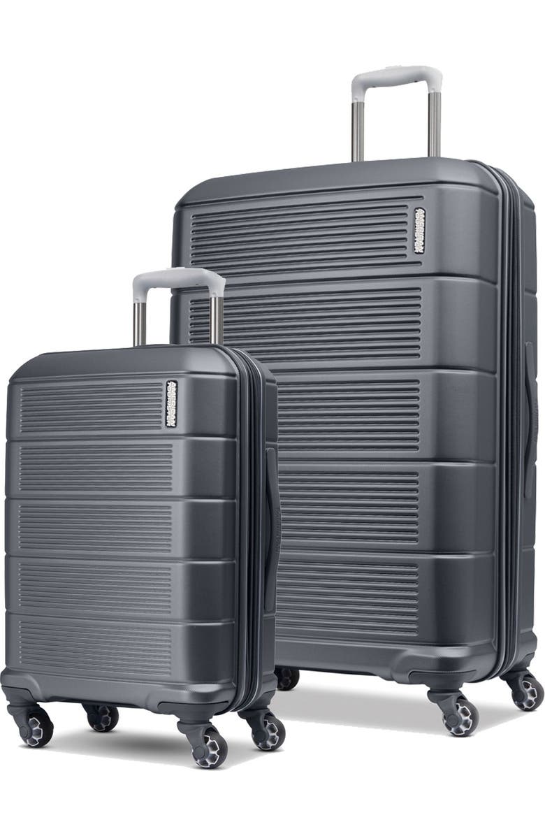 AMERICAN TOURISTER Stratum 2.0 Hardside 2-Piece Spinner Set, Main, color, Charcoal