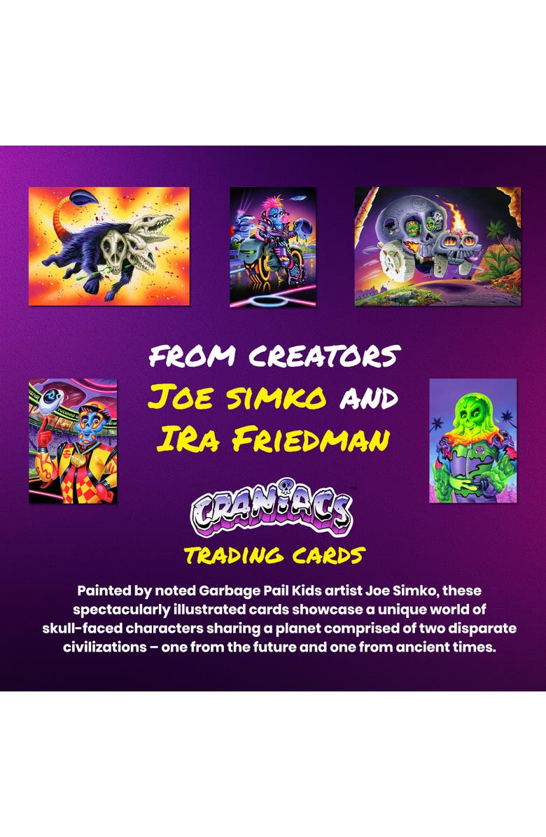 Ira Friedman Enterprises LLC Craniacs Trading Cards Series One Blaster Box | 7 Packs Per Box, Alternate, color, Blue