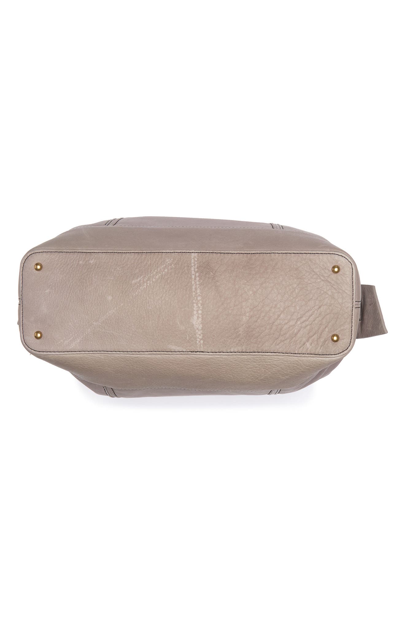 AMERICAN LEATHER CO. Willow Leather Draped Satchel Bag, Alternate, color, 