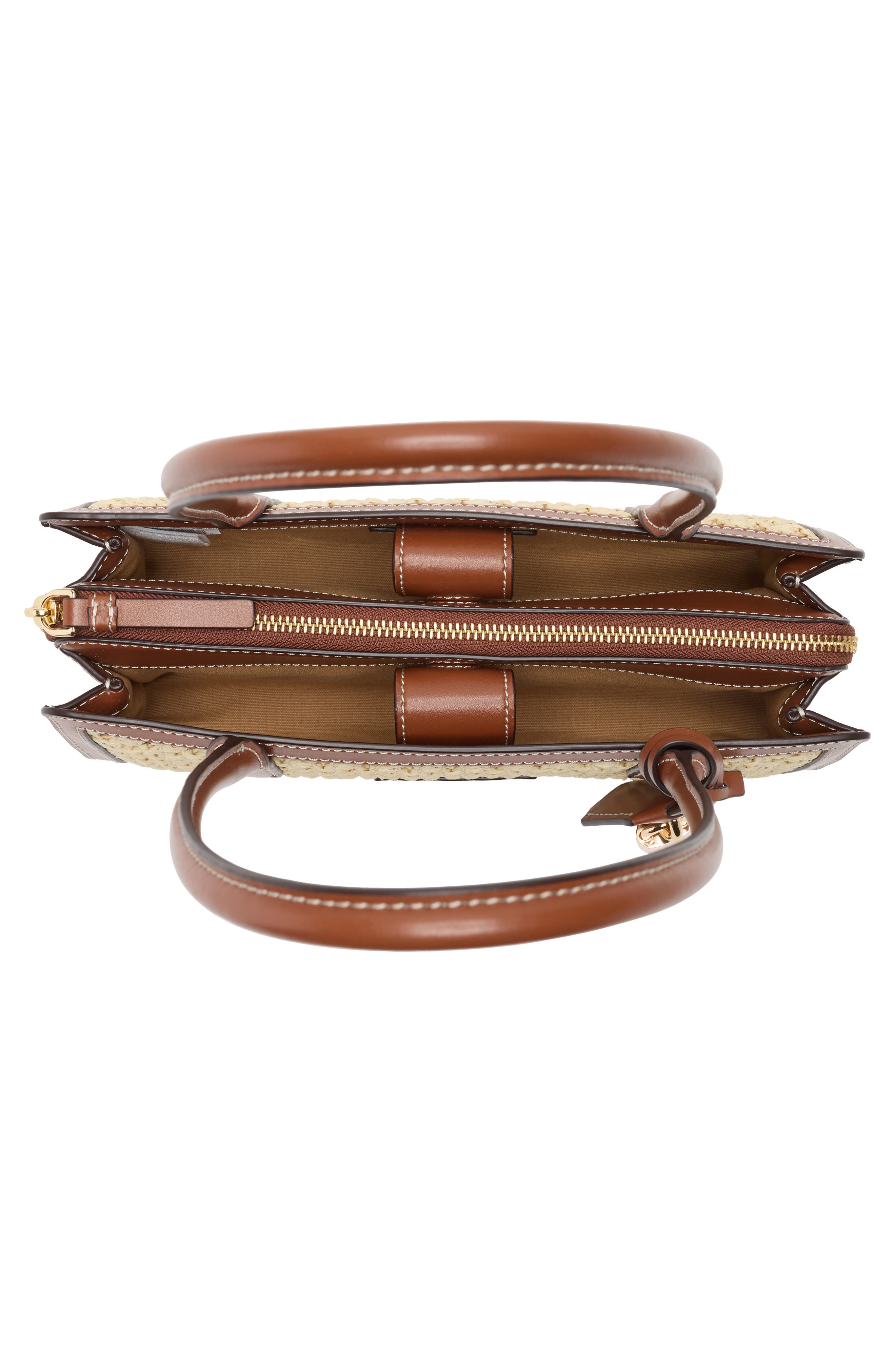 Marc Jacobs Woven Satchel Shoulder Bag, Alternate, color, Natural