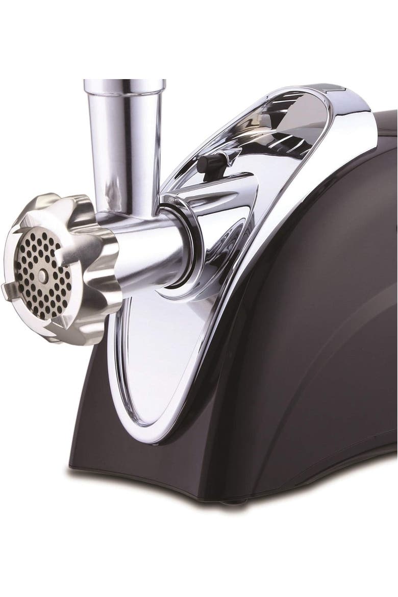 Electric Meat Grinder, Alternate, color, BLACK AND STAINLESS STEEL