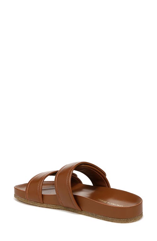Veronica Beard Percey Slide Sandal In Caramel