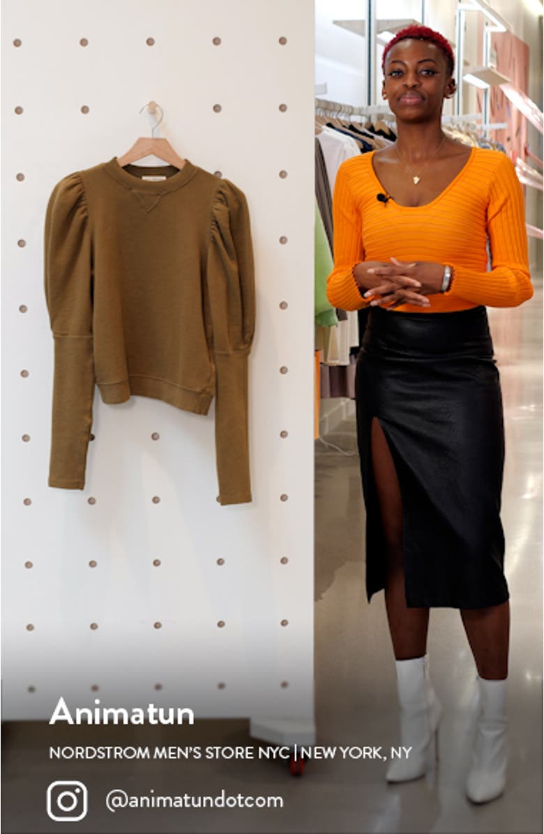 Philo Puff Bishop Sleeve Sweatshirt, sales video thumbnail