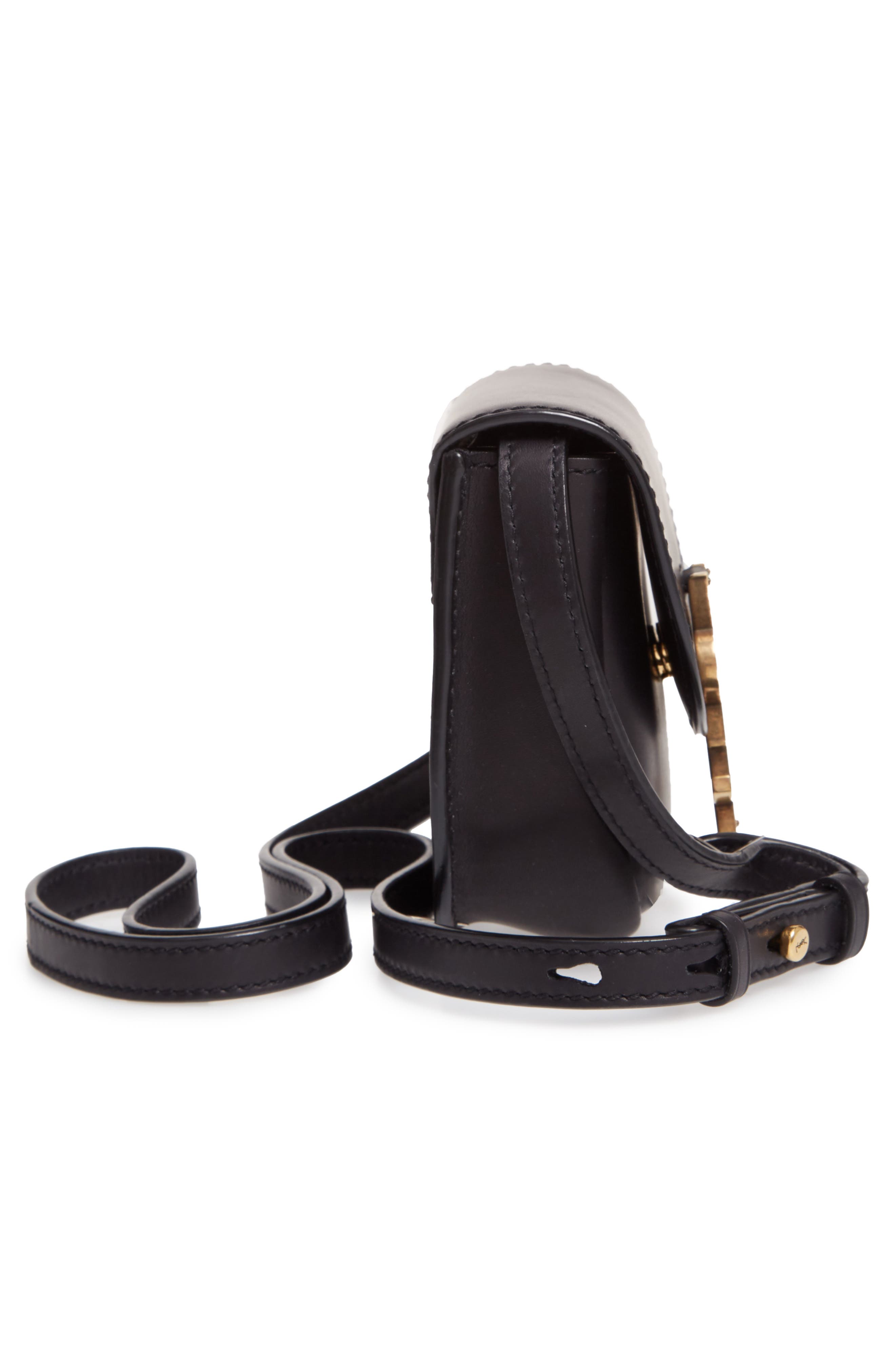 Saint Laurent Small Kaia Leather Crossbody Bag, Alternate, color, 