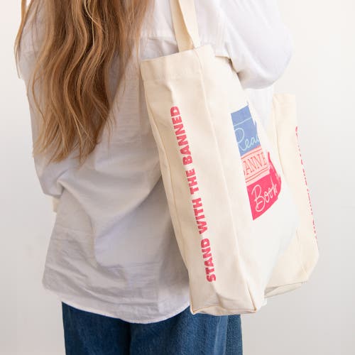 Jollity & Co Book Club Read Banned Books Large Canvas Tote Bags In Assorted Pre-pack