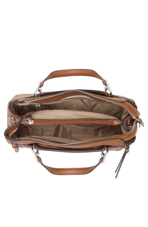 Calvin Klein Garnet Satchel Bag In Caramel