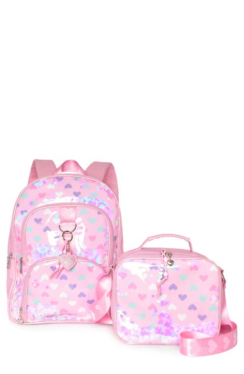 Kids' Heart Confetti Backpack & Lunch Bag Set