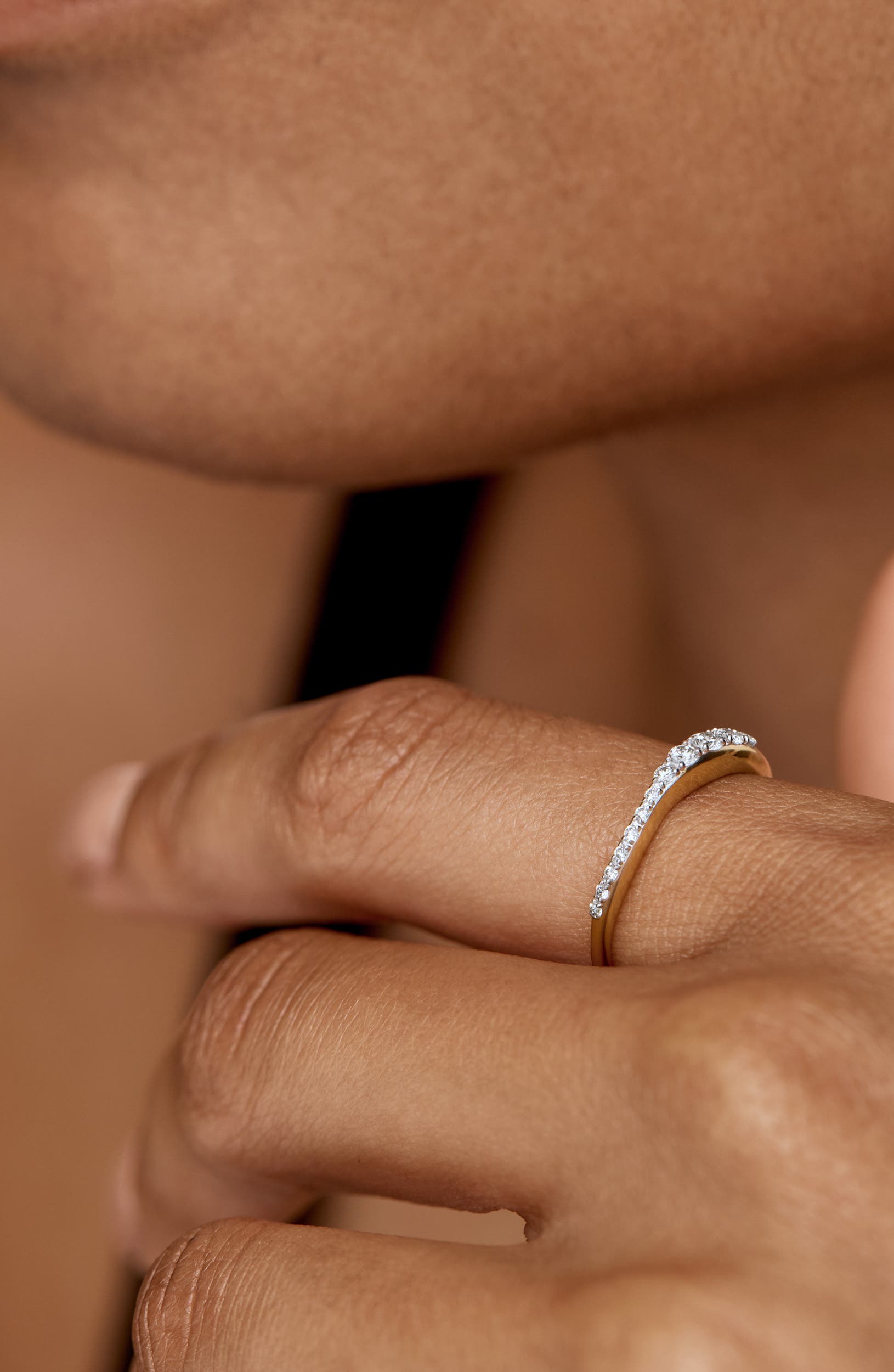 Женские аксессуары Monica Vinader Riva Pavé Lab Grown Diamond Ring — фото 2
