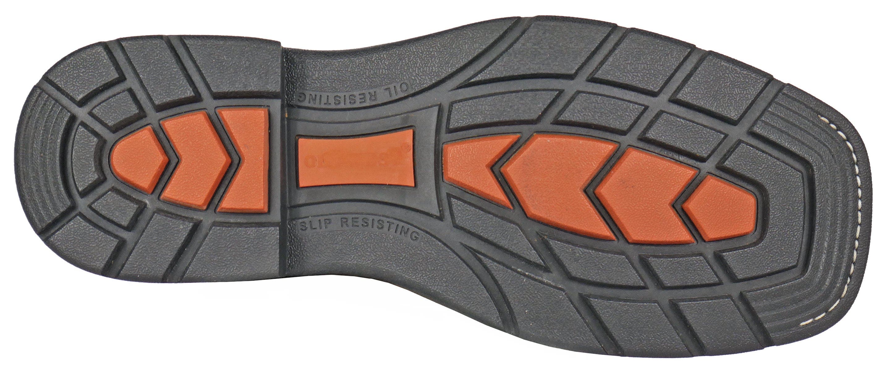 Hoss Boot Company HOSS Brisbee Lacer 8 Inch Distressed Lace Up Kiltie Composite Toe Work Boot, Alternate, color, Brown