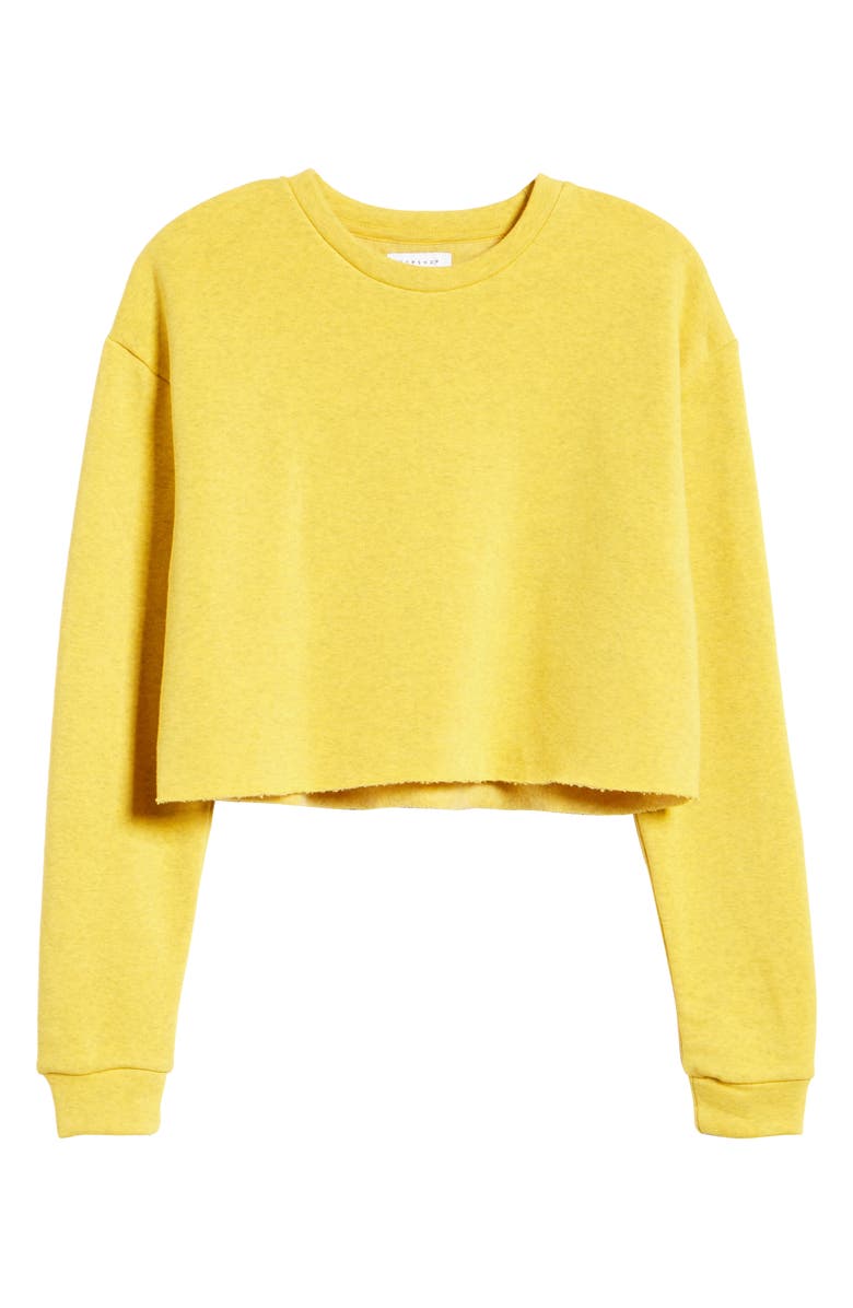 Topshop Soft Crop Sweatshirt, Alternate, color, 