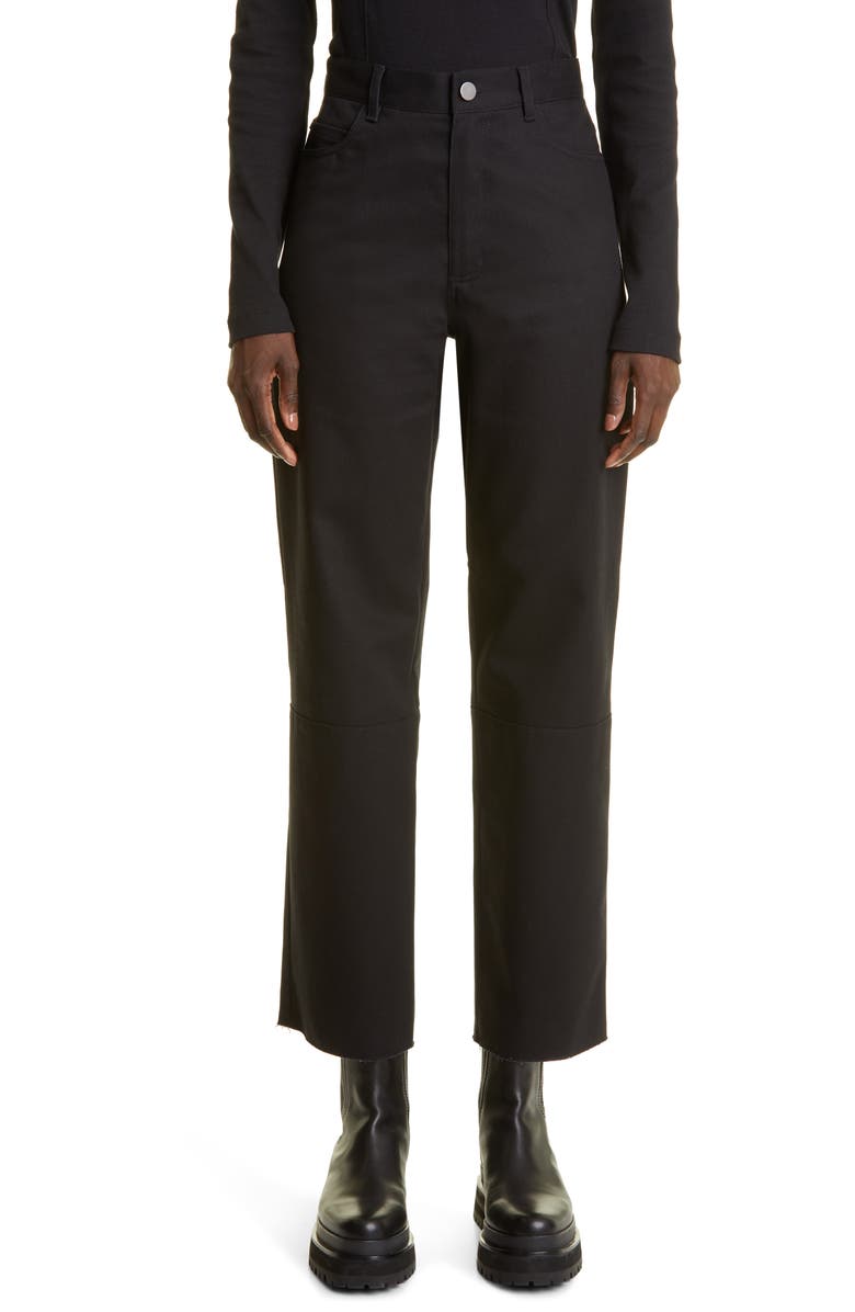 K.NGSLEY Gender Inclusive Diran Cuffed Straight Leg Jeans, Main, color,