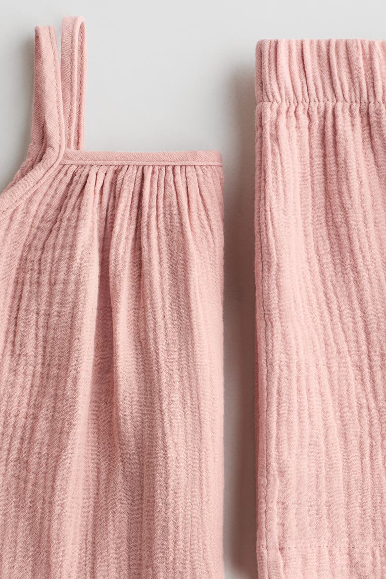 2-piece Cotton Muslin Set, Alternate, color, Dusty pink