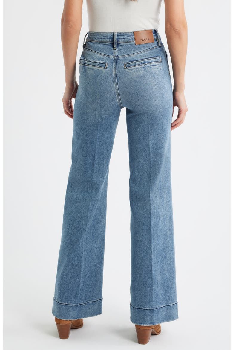 High Waist Comfort Flare Jeans, Alternate, color, MED.WASH