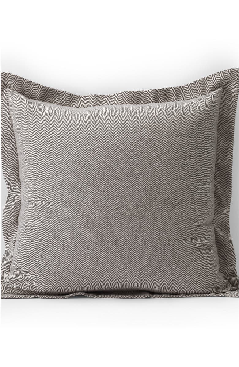 Lands' End Luxe Flannel Yarn Dyed Pillow Sham, Alternate, color, 