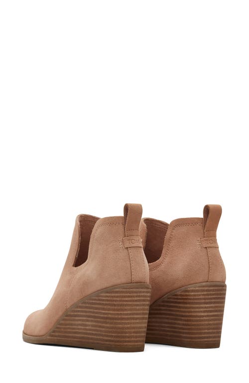 Toms Kallie Wedge Bootie In Brown
