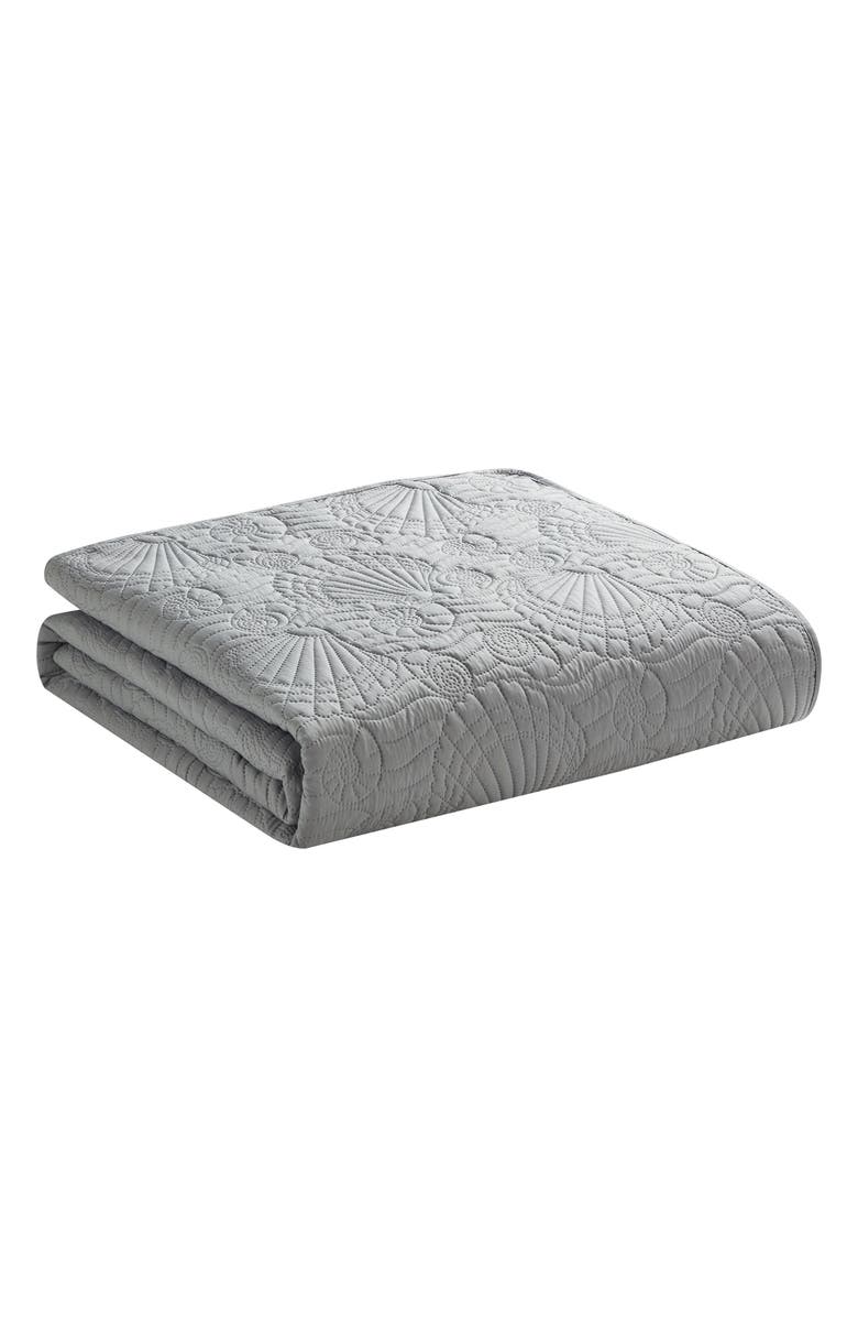 VCNY HOME Ocean Solid 3-Piece Quilt Set, Alternate, color, Grey