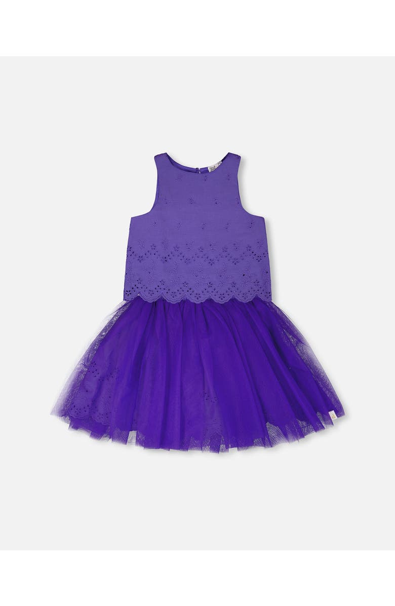 Deux par Deux Sleeveless Top and Elastic Waist Skirt Set, Main, color, Mauve