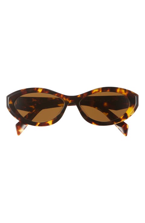 56mm Oval Sunglasses
