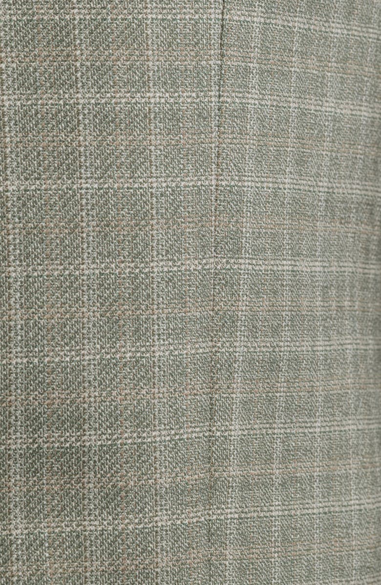 BOSS Hutson Plaid Wool Sport Coat, Alternate, color, Medium Green