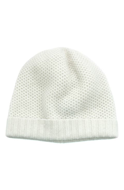 Honeycomb Cashmere Beanie
