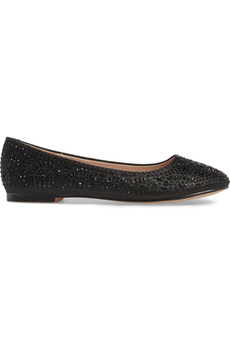 Lauren Lorraine Brooke Crystal Embellished Ballet Flat, Alternate, color,