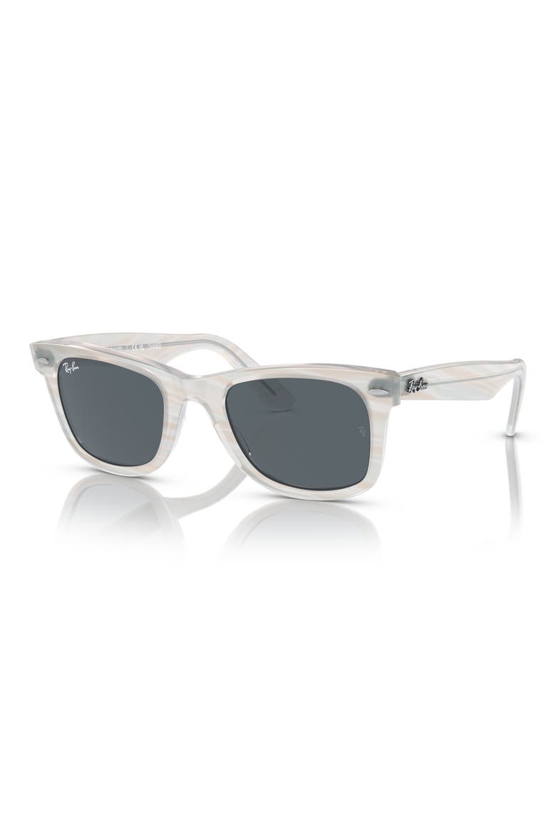 52mm Square Sunglasses, Alternate, color, STRIPED LIGHT BLUE
