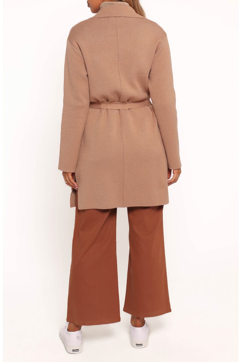 Corio Tie Waist Coatigan, Alternate, color, TAN
