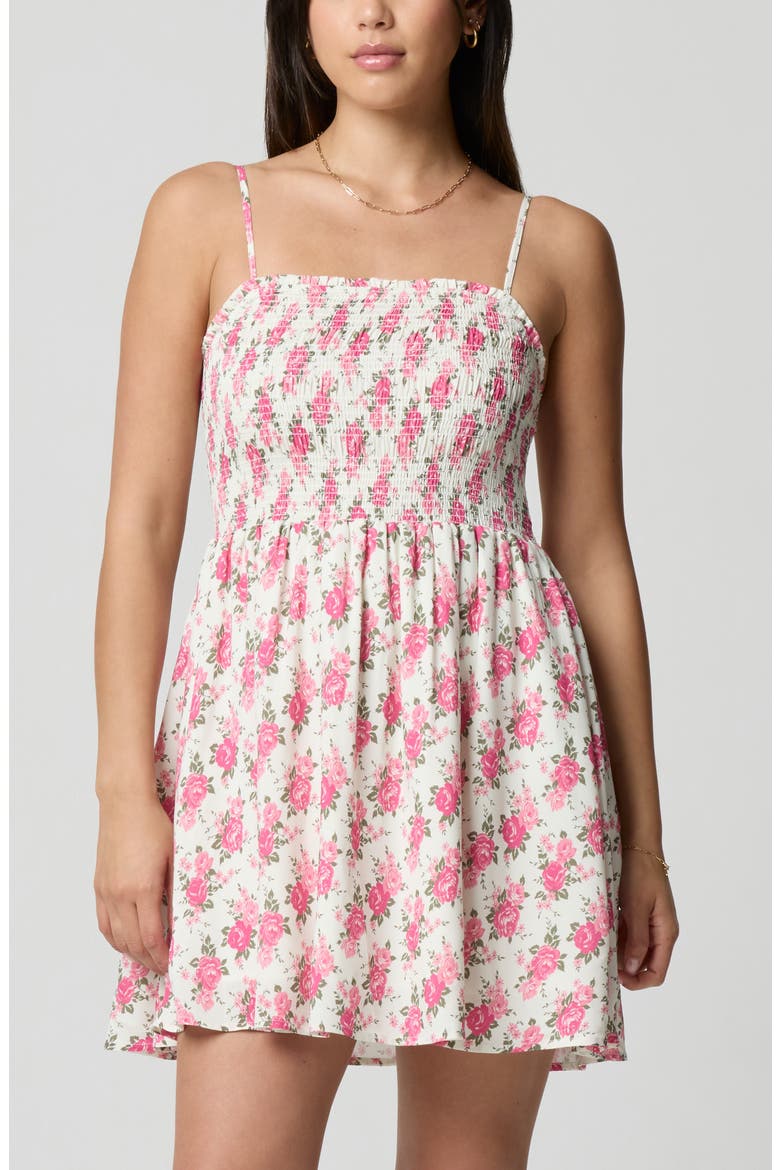 Fit & Flare Mini Sundress, Alternate, color, VINTAGE FLORAL