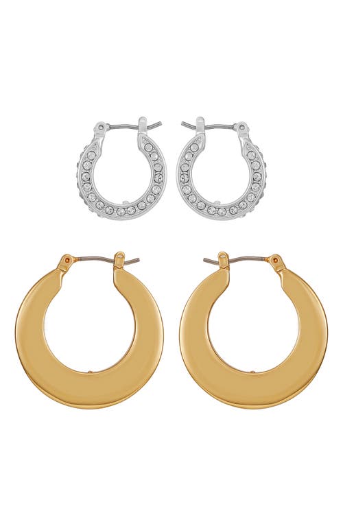 Vince Camuto Set Of 2 Hoop Earrings In Multi