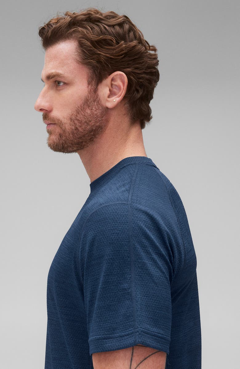 Reigning Champ Solotex<sup>®</sup> Mesh Tiebreak Performance T-Shirt, Alternate, color, Maritime