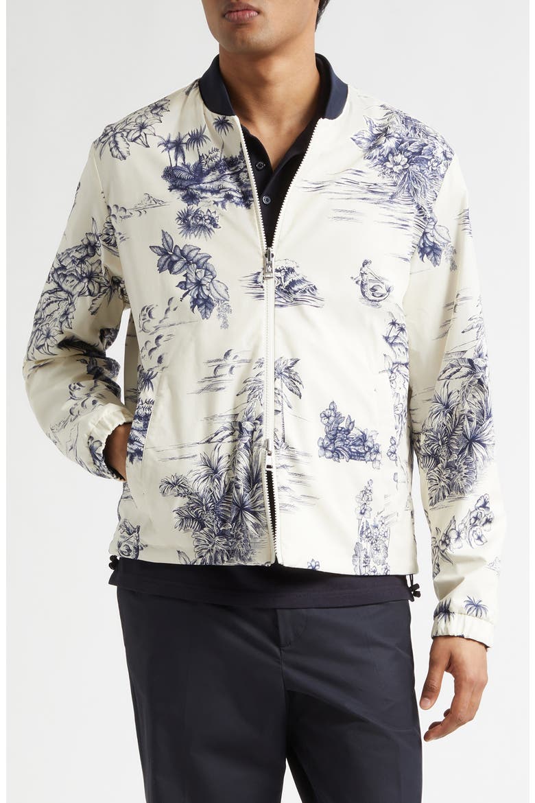 Achensee Reversible Bomber Jacket, Main, color, BLUE