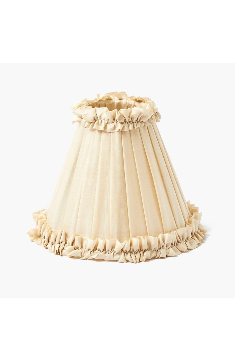 Mrs. Alice Frilled Silk Lampshade, Main, color,