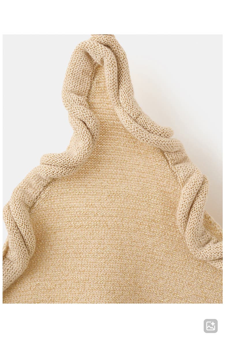 Bows Knit Halter Top, Alternate, color, GOLD