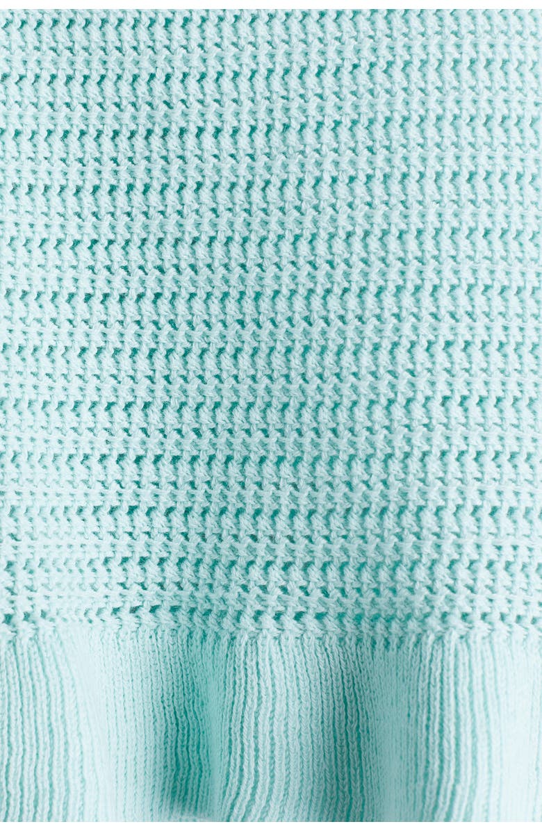 H&M Cotton-knit Strappy Top, Alternate, color, Light Turquoise