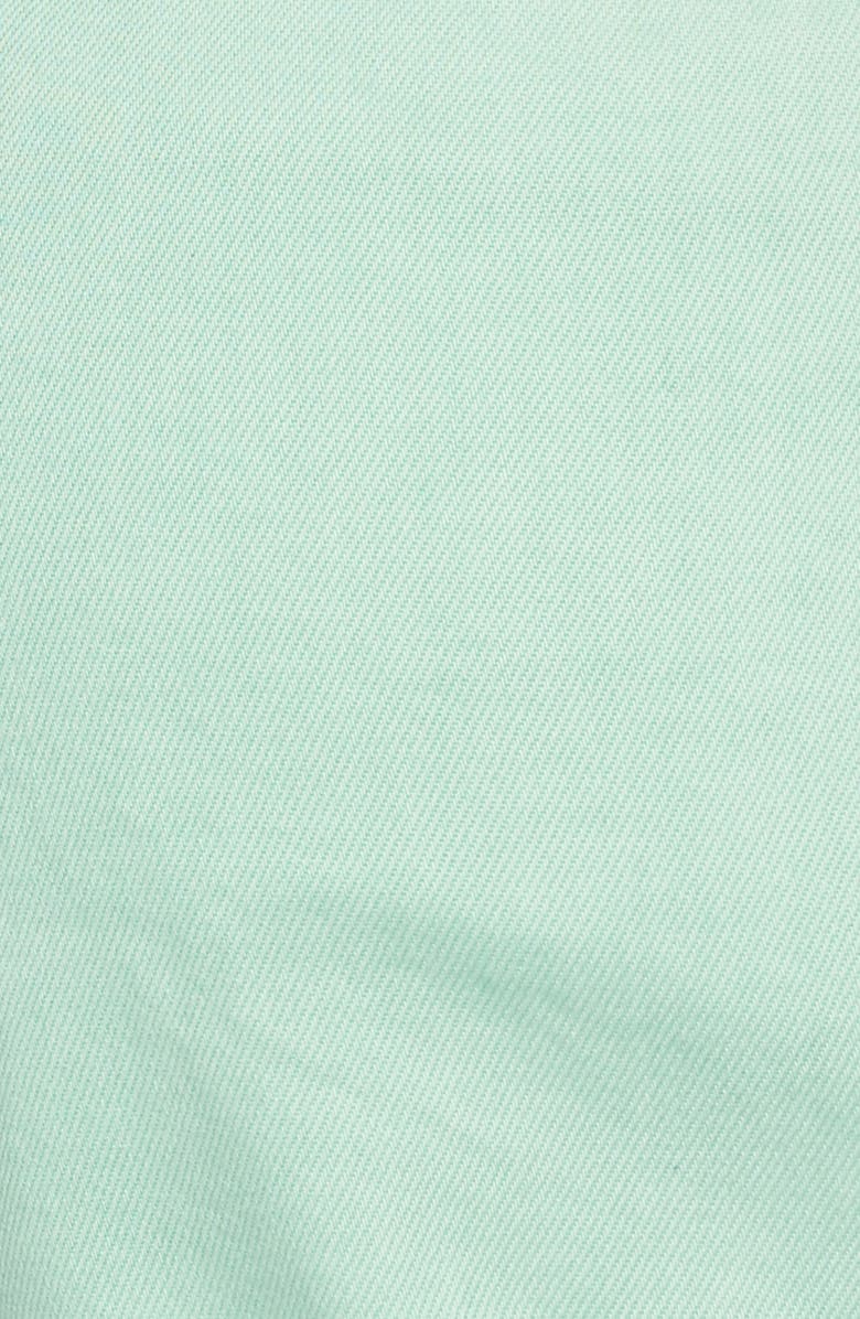 Bayeas Belted High Waist Denim Shorts, Alternate, color, Aqua