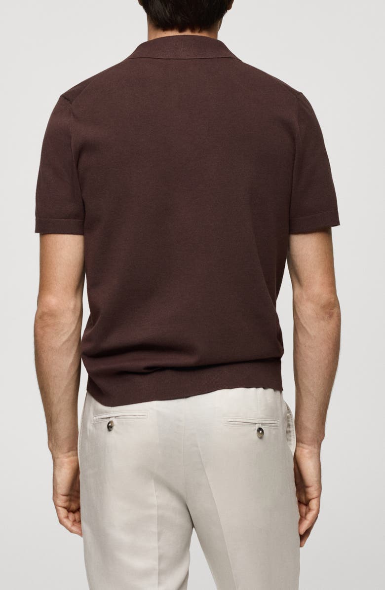 MANGO Fine Knit Polo, Alternate, color,
