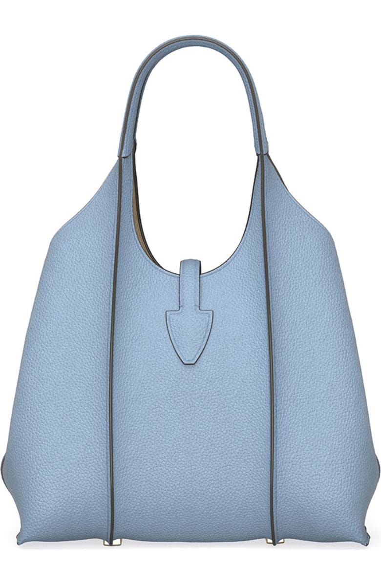 Tod
s Mini T Timeless Leather Shopping Bag, Alternate, color, Carta Zucc. Chiaro