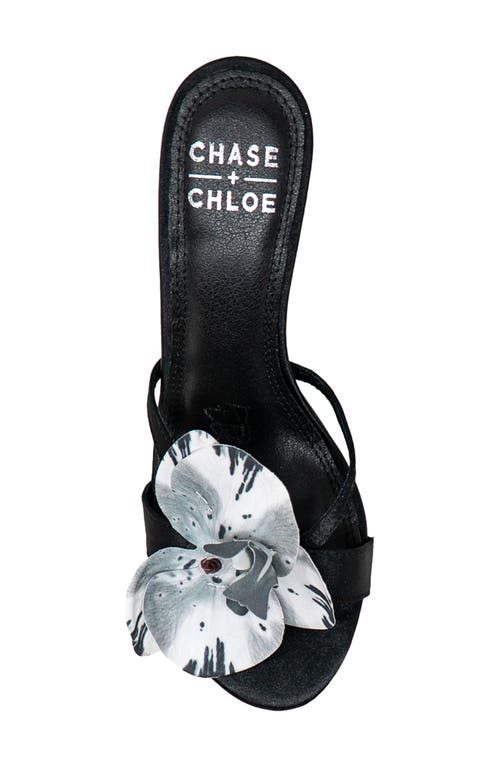 Chase & Chloe Chase And Chloe Flower Slide Sandal