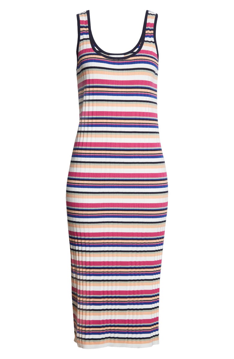 Club Monaco Summer Sleeveless Rib Midi Dress, Alternate, color,