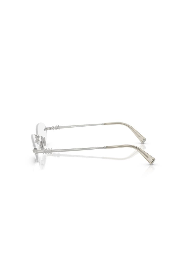 51mm Oval optical glasses, Alternate, color, Silver