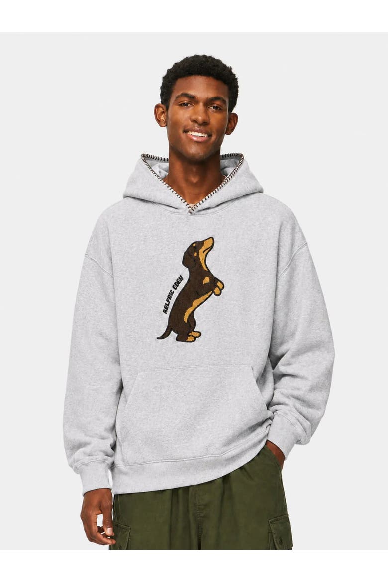 Dachshund Pullover Hoodie, Main, color, Grey