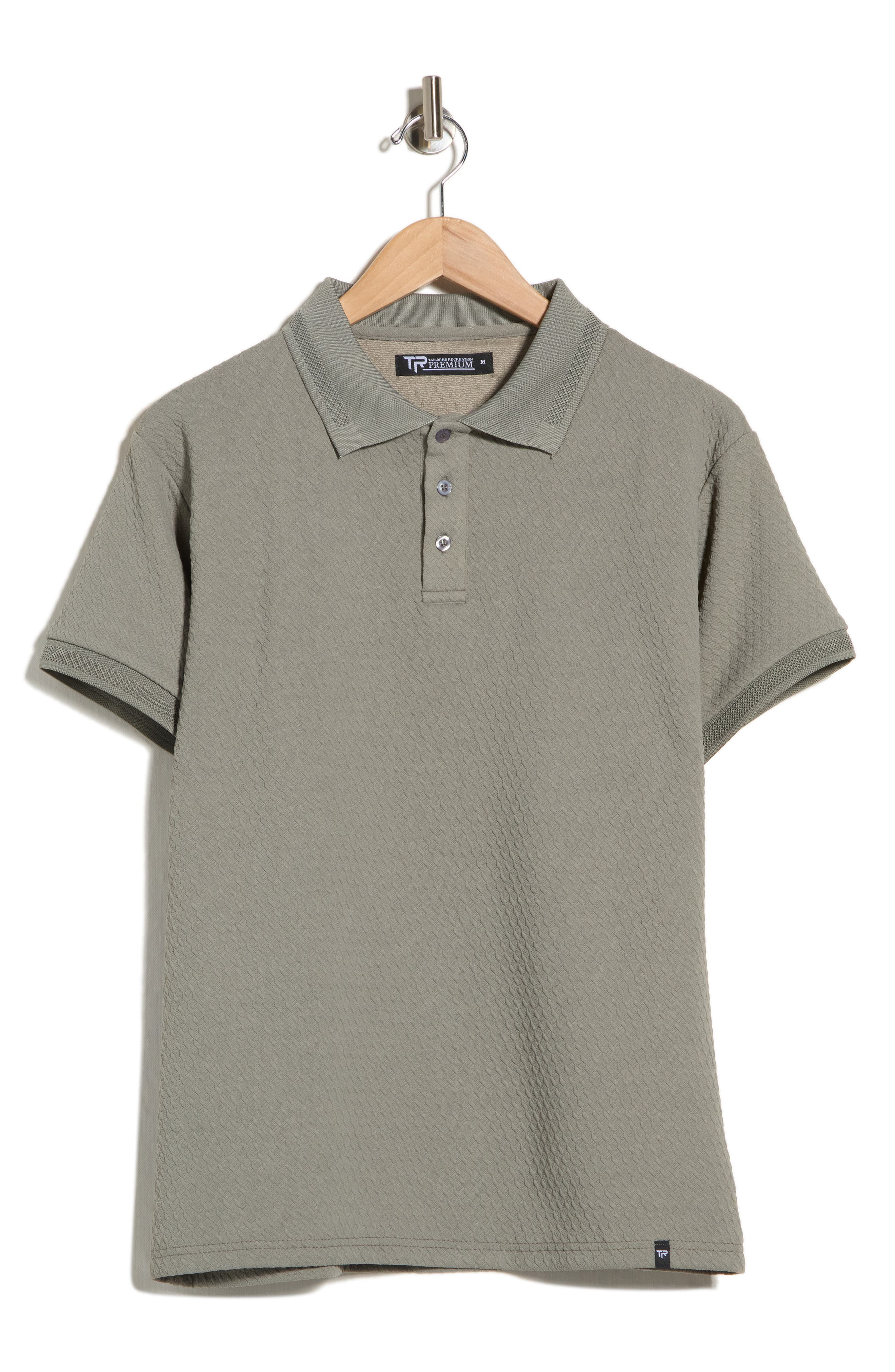 T.R. PREMIUM Modern Fit Textured Polo