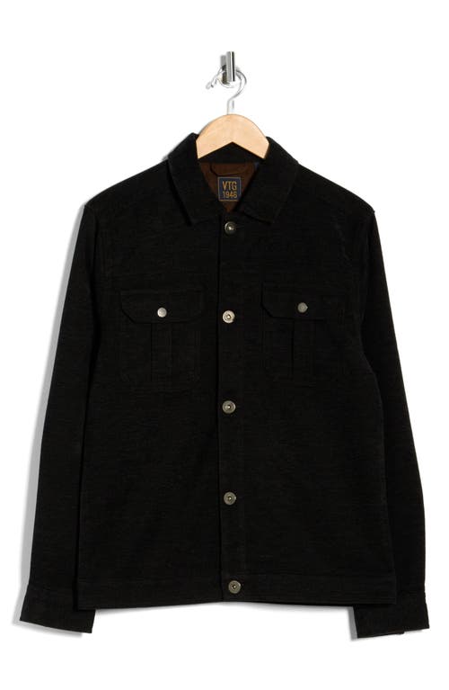 Vintage 1946 Chevron Twill Shirt Jacket In Black