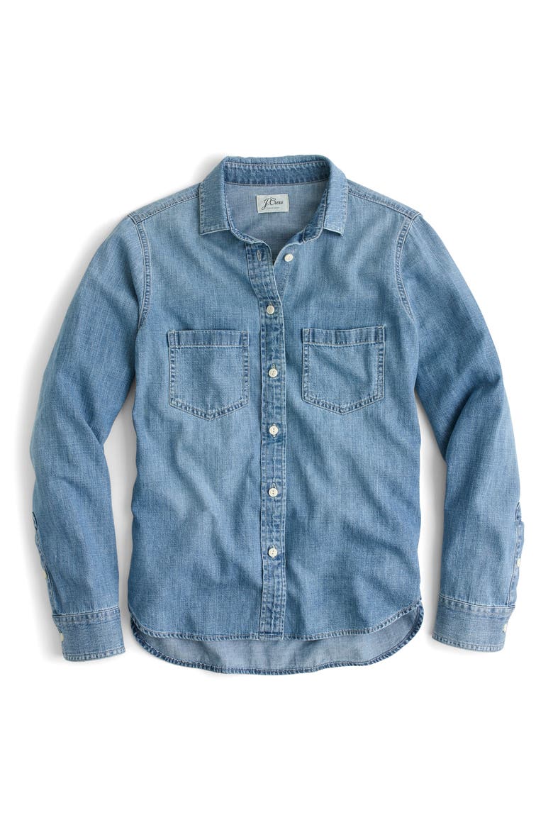 Everyday Chambray Shirt, Alternate, color, MADERA WASH
