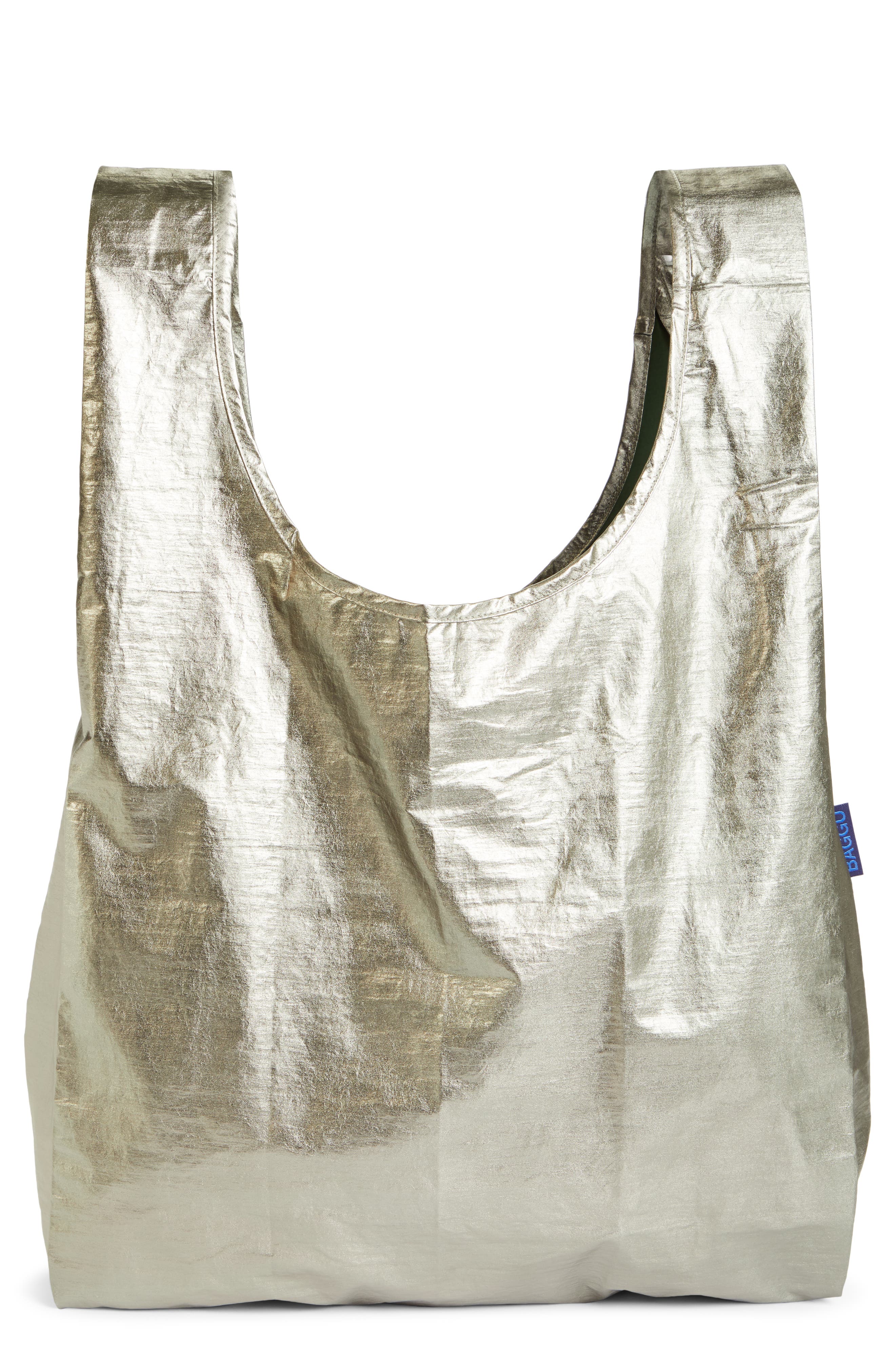 Baggu <sup>®</sup> Standard Metallic Ripstop Nylon Tote, Main, color, 