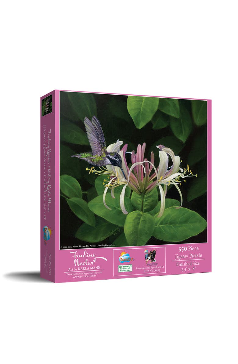 Sunsout Finding Nectar 550 piece Jigsaw Puzzle for Adults, Main, color, Multicolor