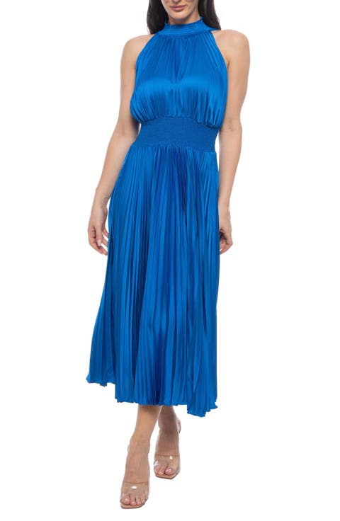 Pleated Midi Dress