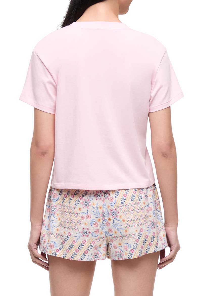 Hello Weekend Short Pajamas, Alternate, color, PALE LILAC