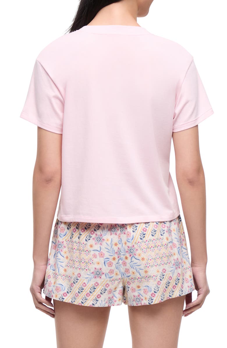 Wildfox Hello Weekend Short Pajamas, Alternate, color, Pale Lilac